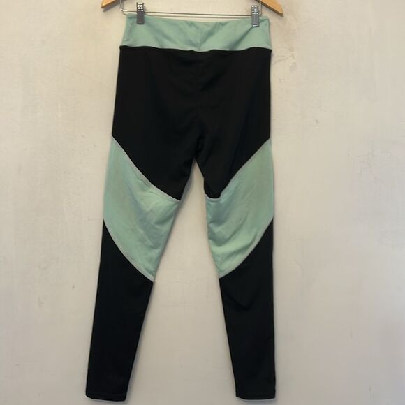 AQ-Sport black lime green leggings Size XL New - Picture 4 of 8